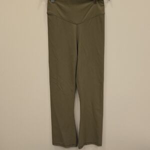 The Upside Olive Leggings With Flare. Size Small NWT